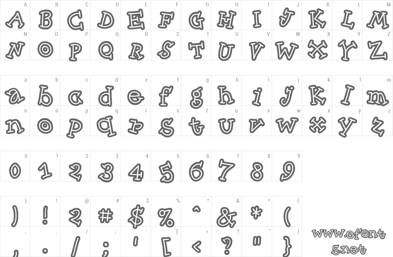 Font Skinny CapKick preview