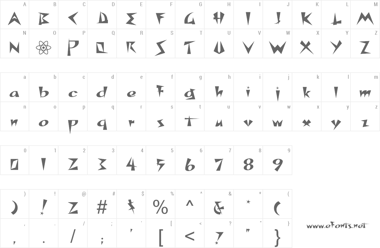 Font Space Patrol preview