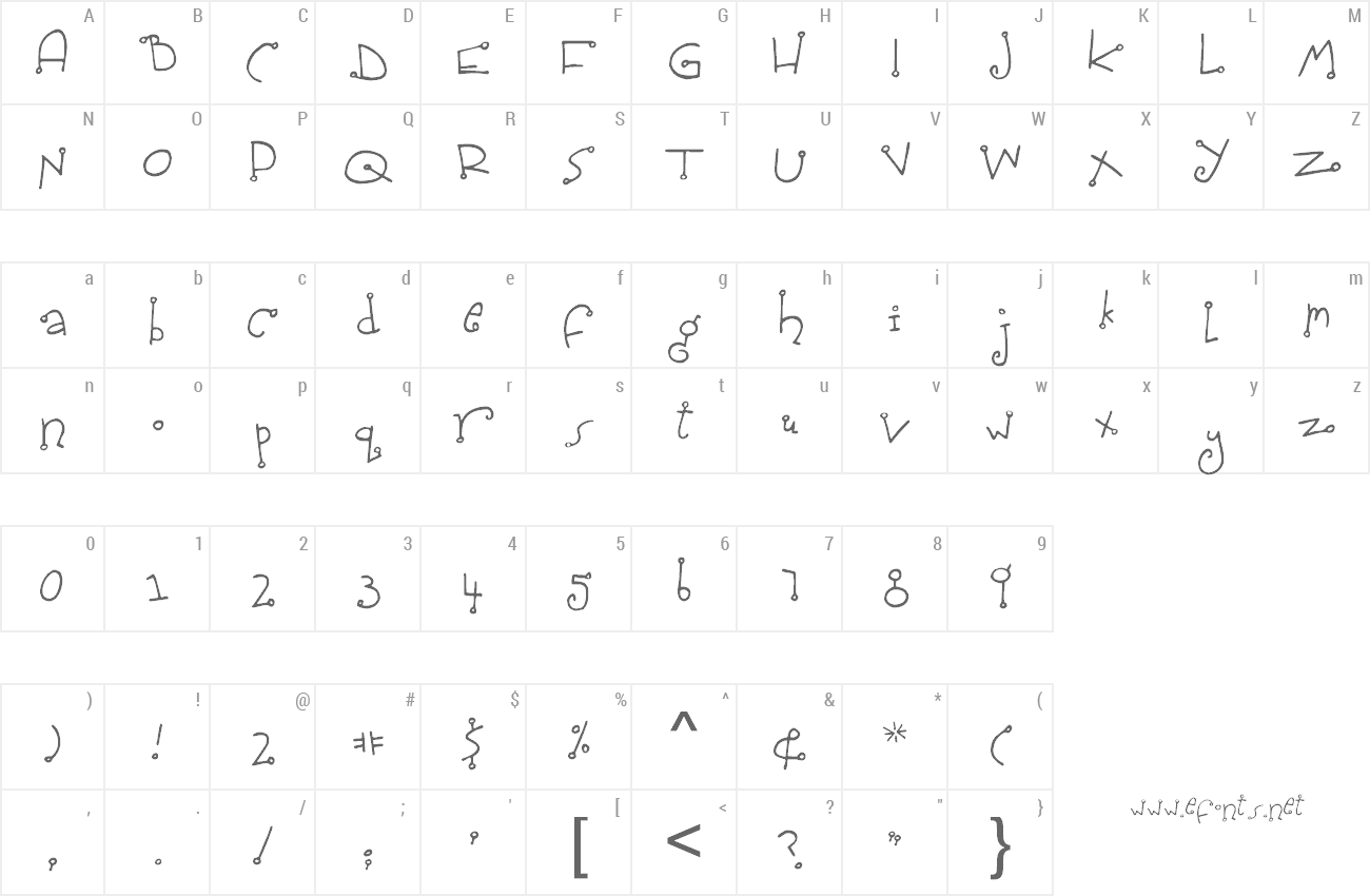Font Spidershank preview