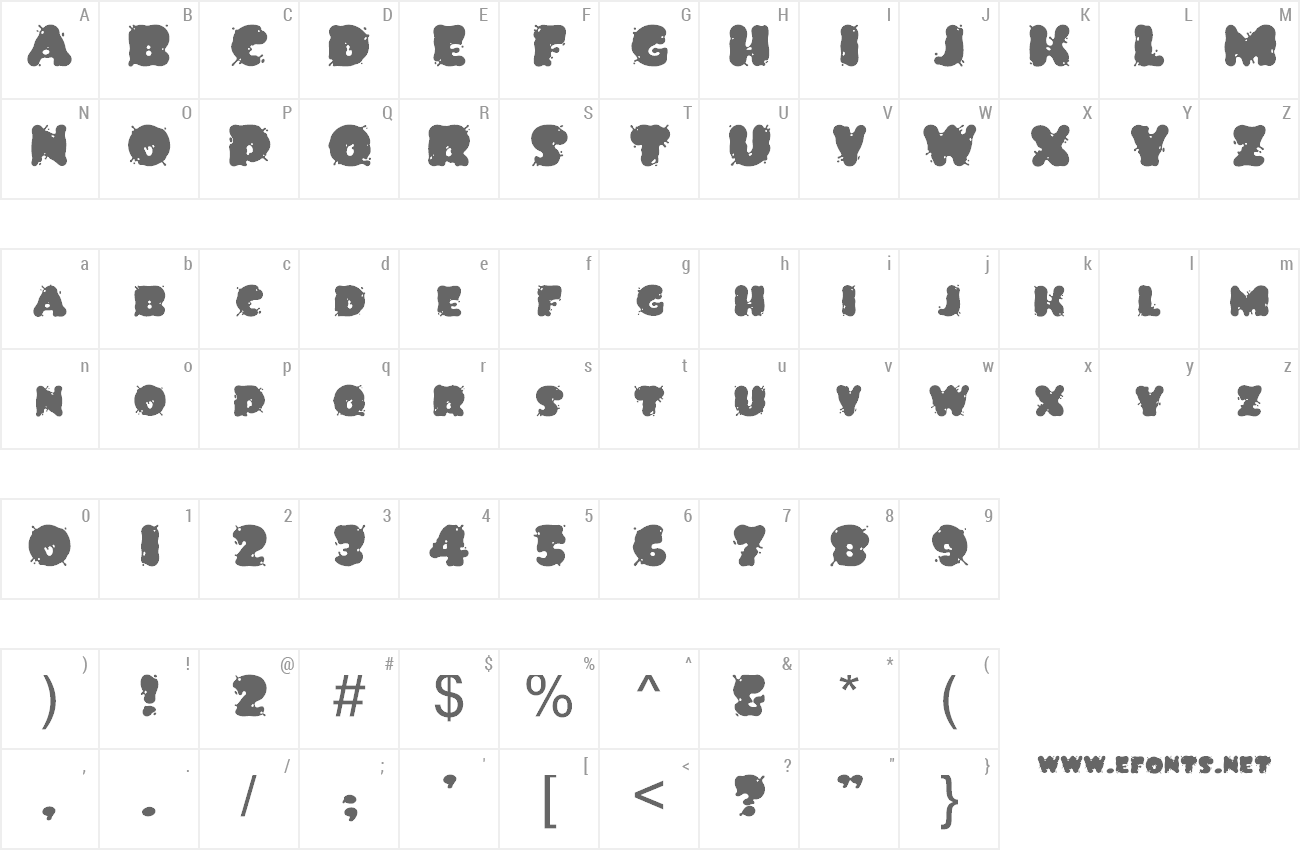 Font Spilt Ink preview