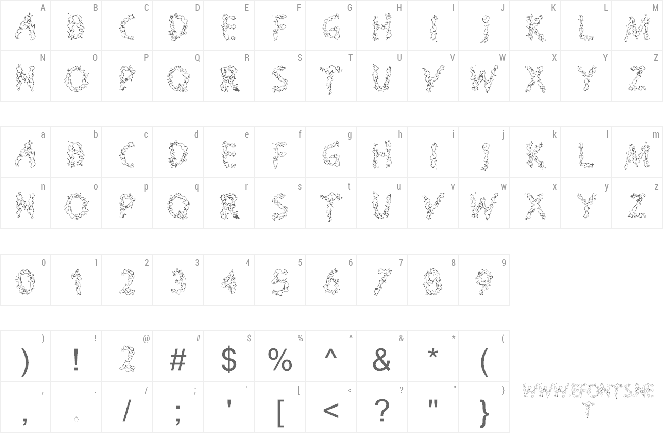 Font Splooge preview