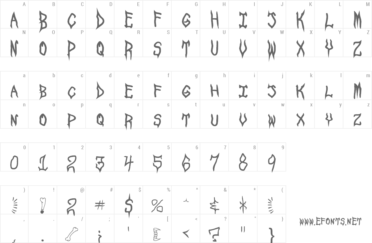 Font Spook Show preview