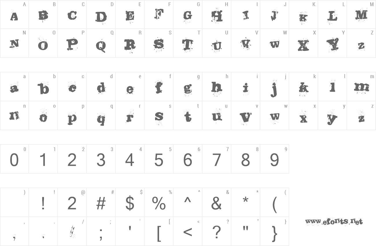 Font Stampede preview