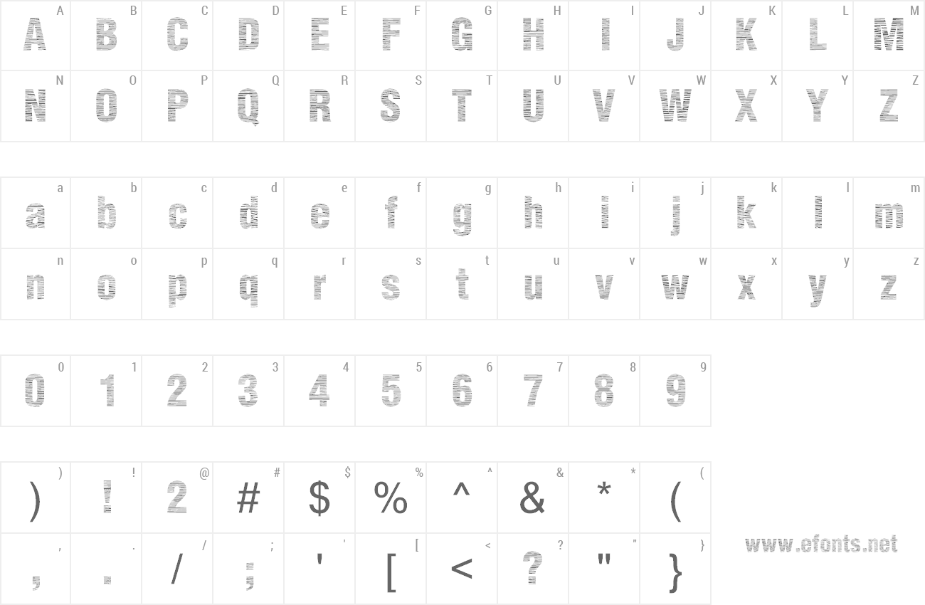 Font Static Age Horizontal Hold preview