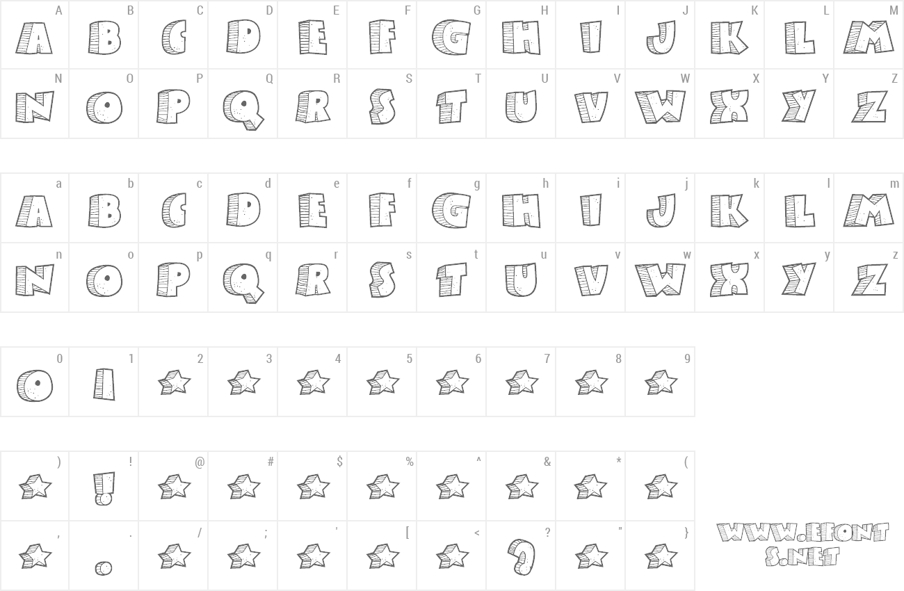 Font Stoney Billy preview