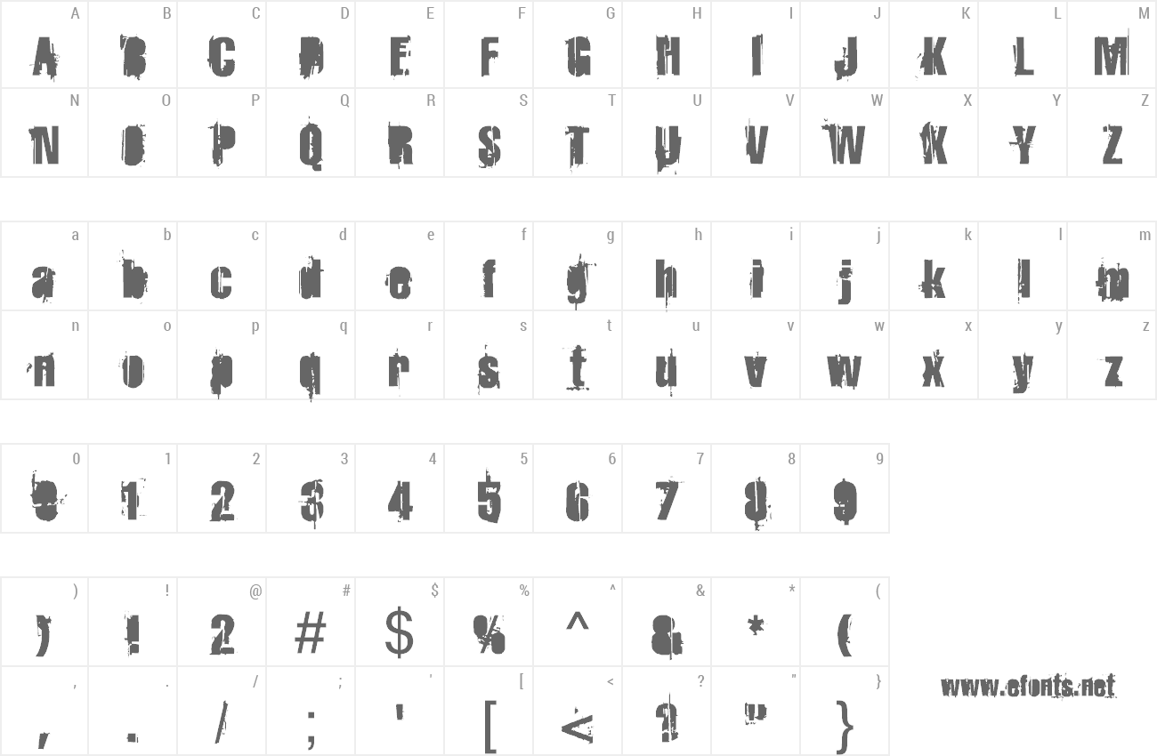 Font Strokey Bacon preview