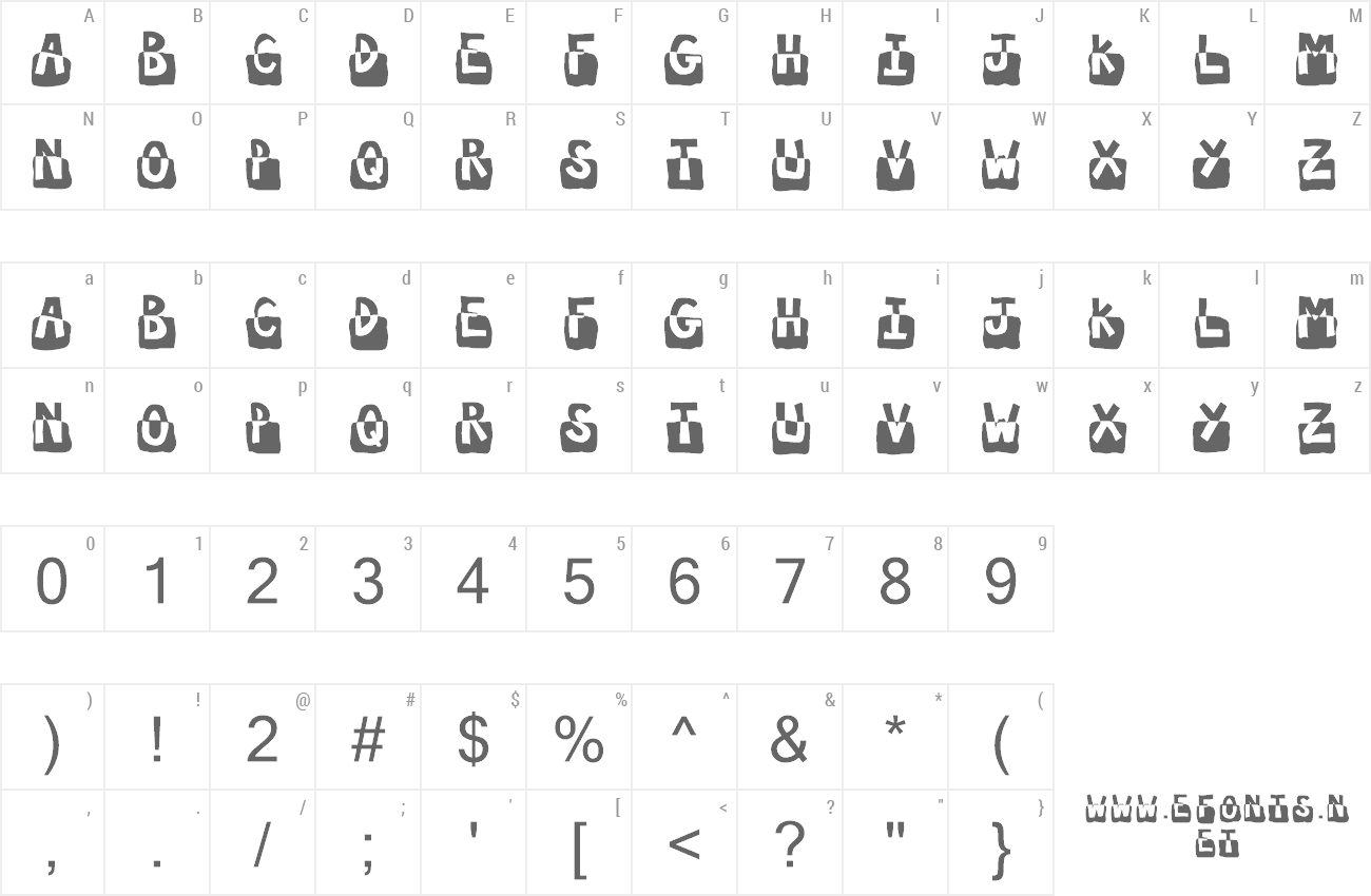 Font Submerged preview