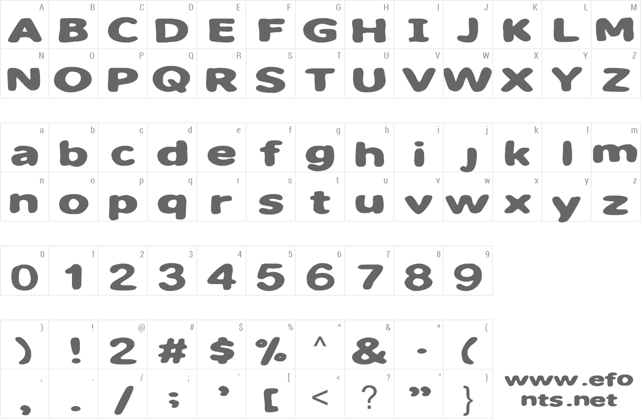 Font Sweet as candy preview