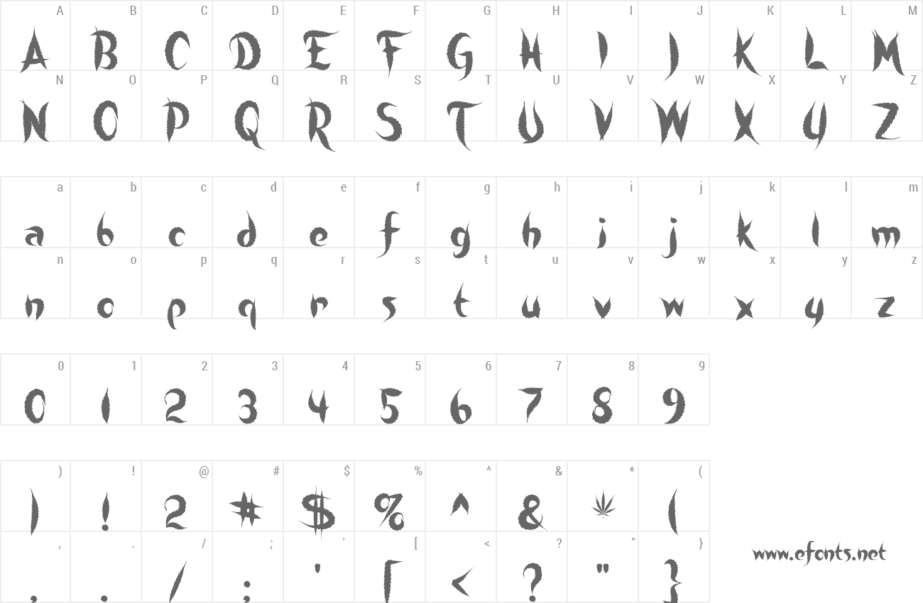 Font Sweet Leaf preview