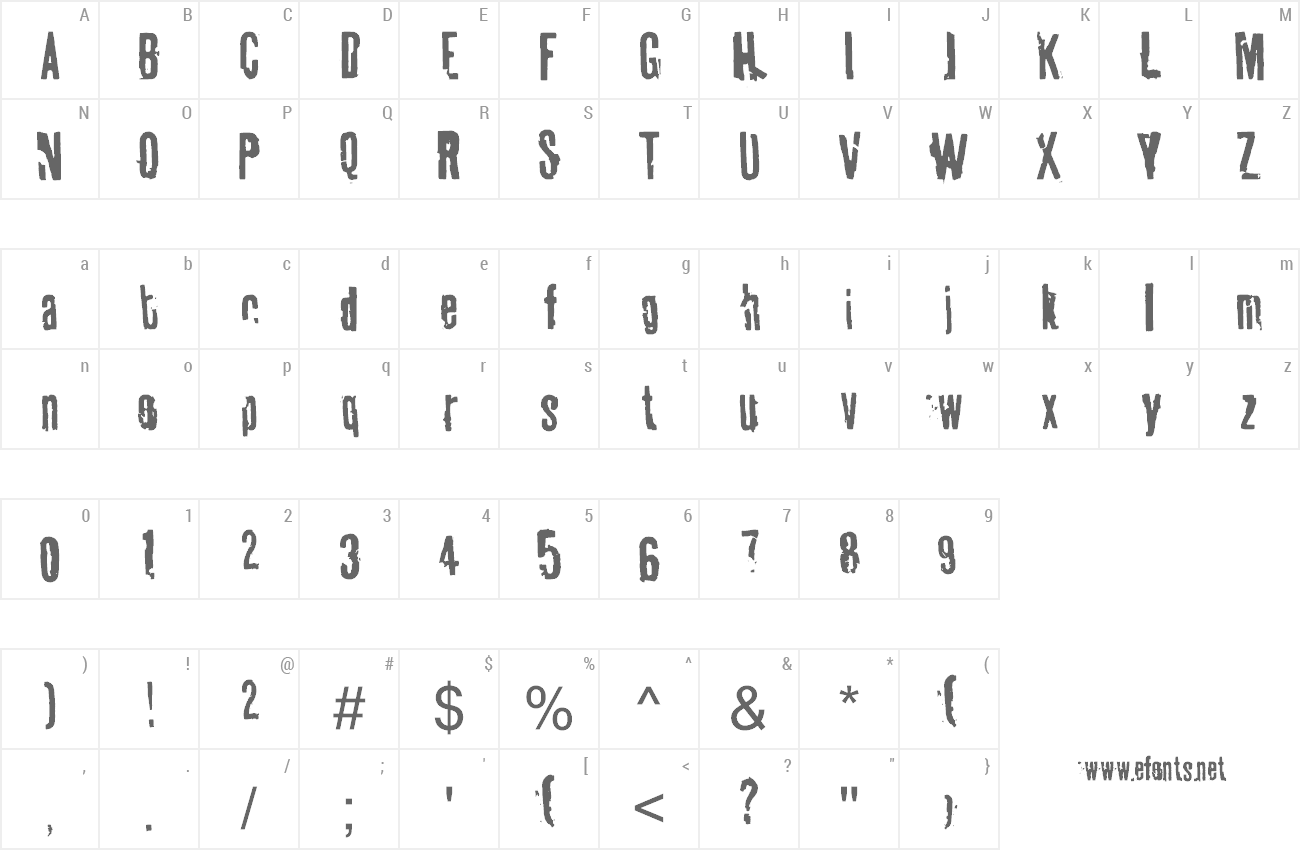 Font Tablhoide preview