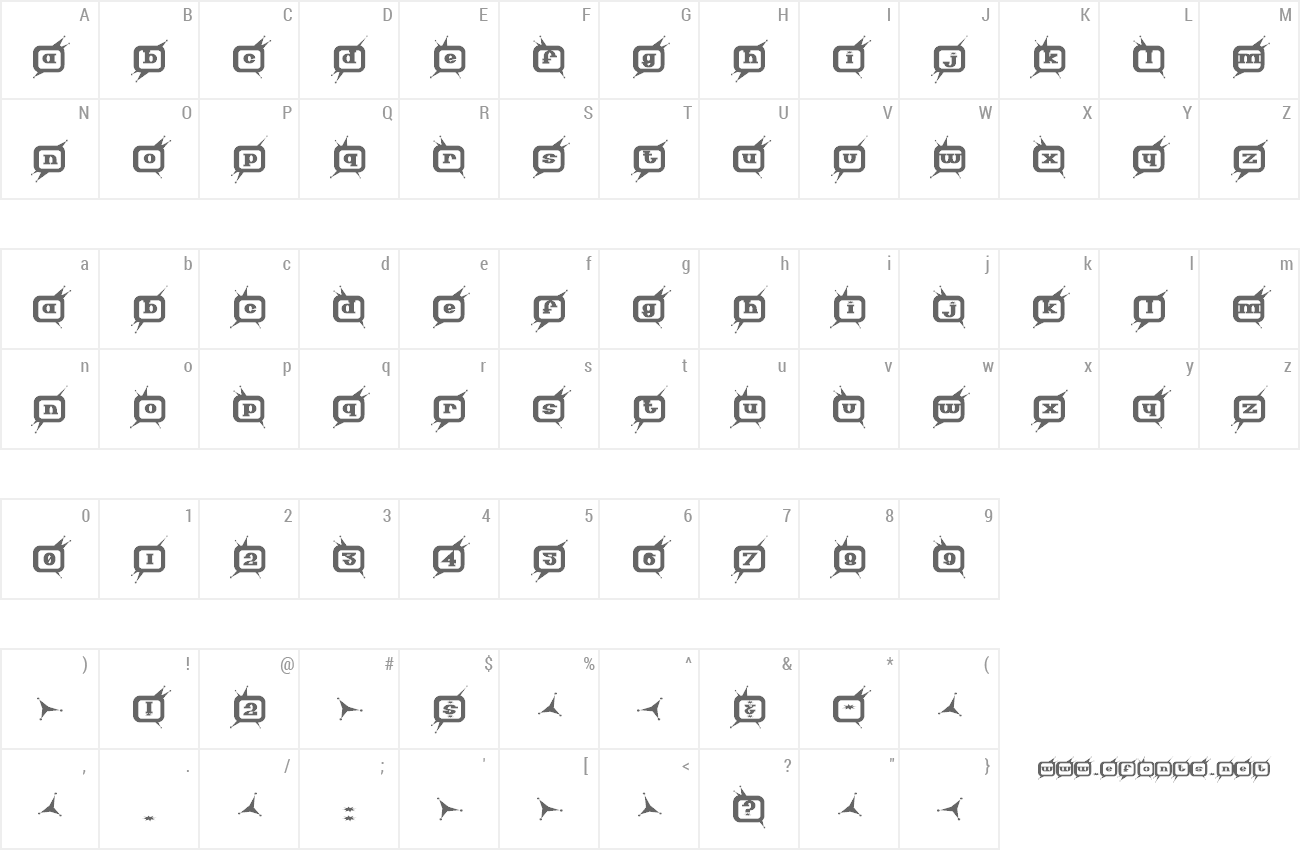 Font Technicolor preview