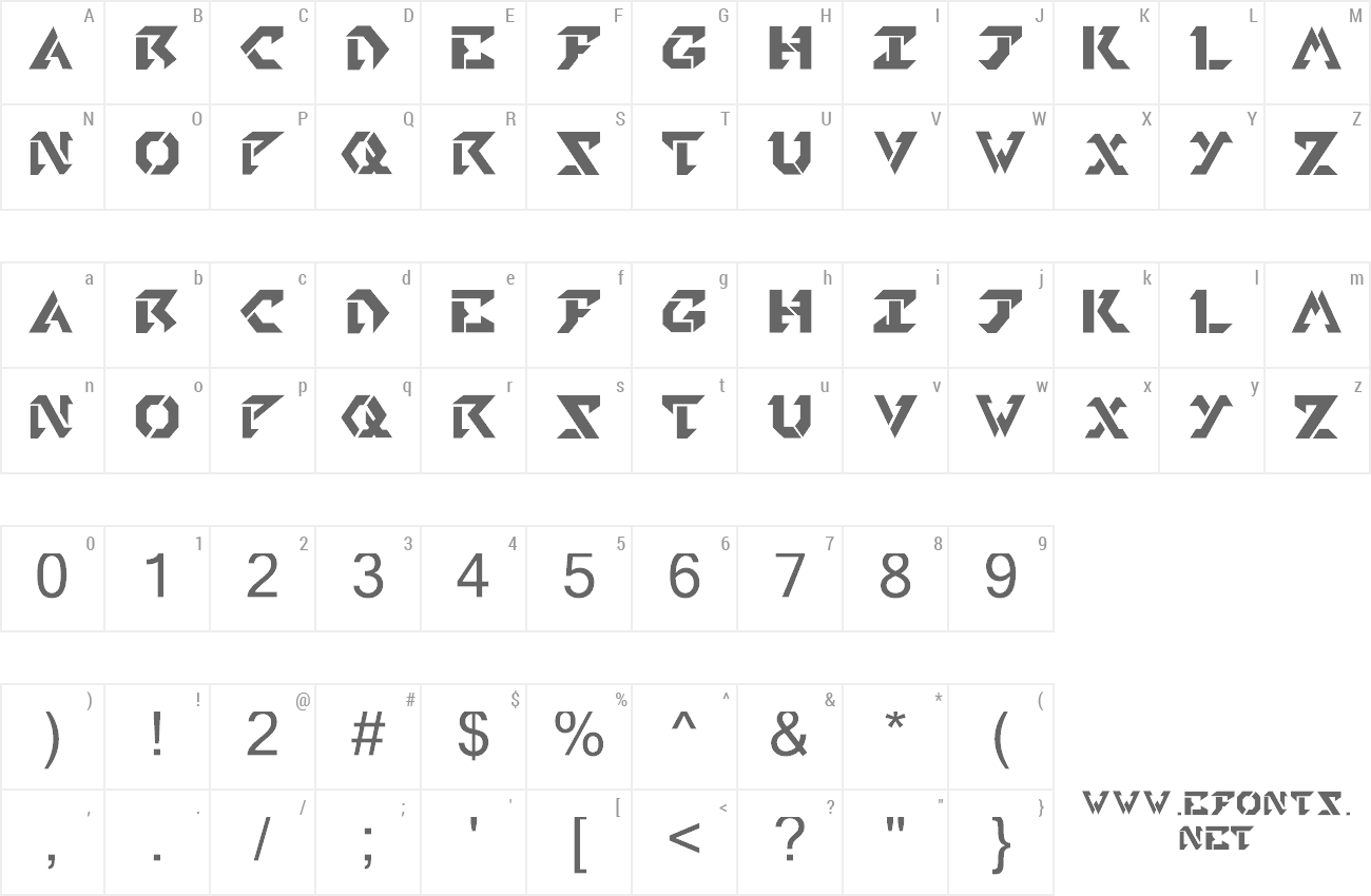 Font Tekhead PD preview