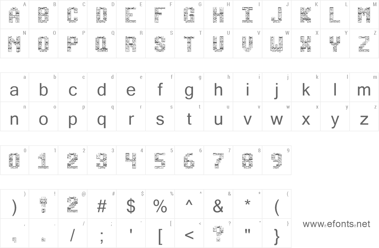 Font Tetricide preview