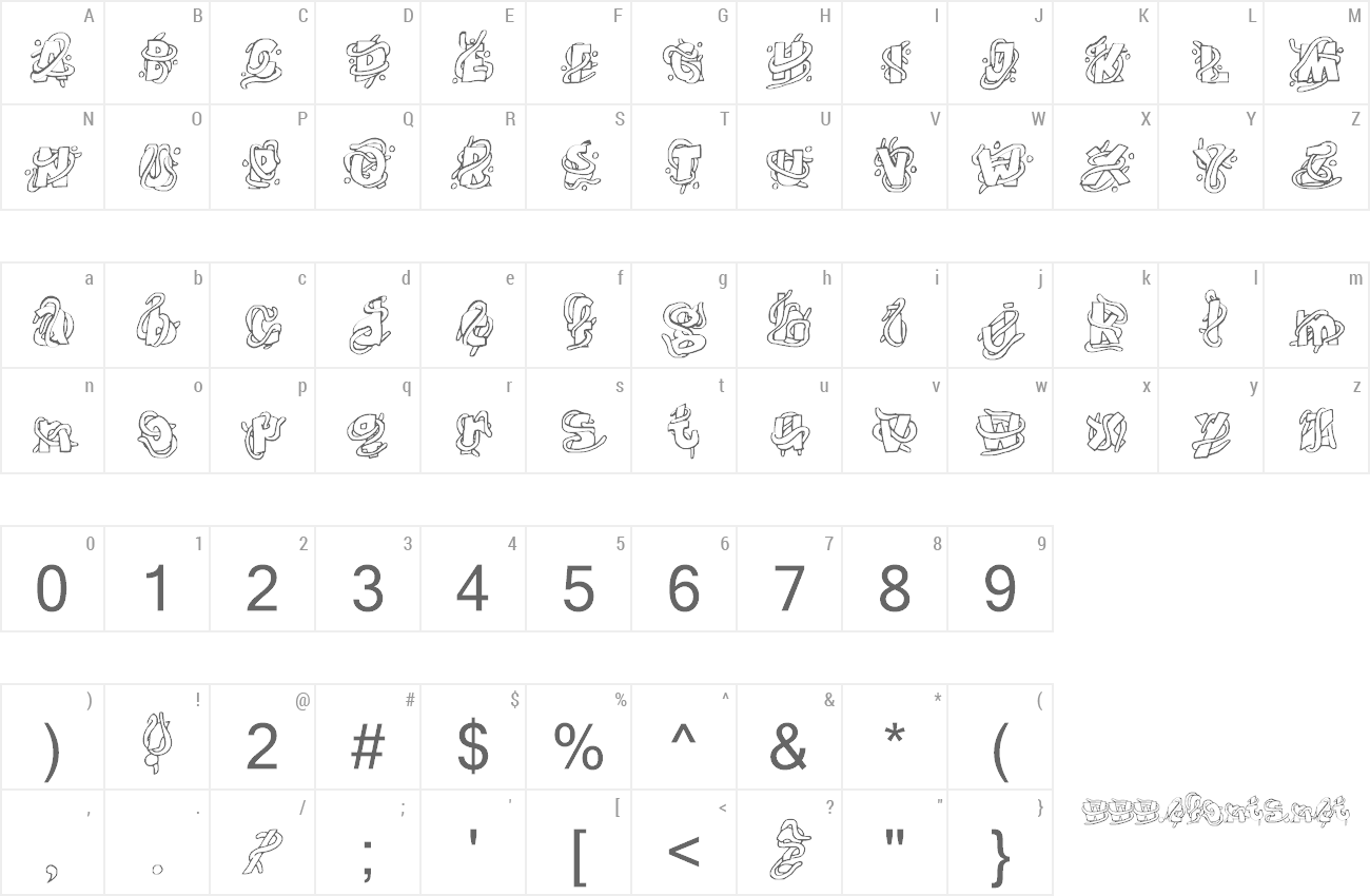 Font The Worms preview