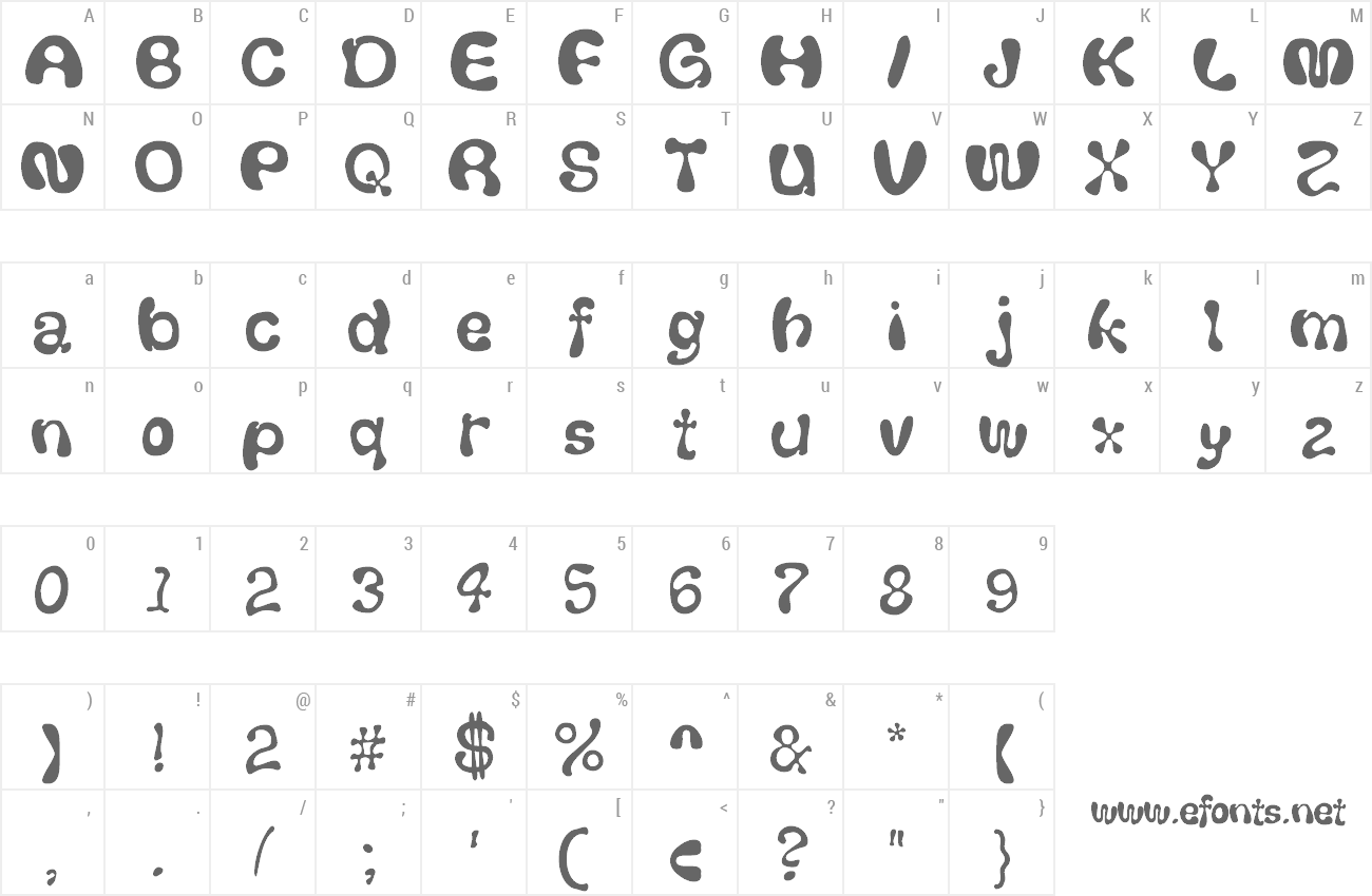 Font Thickhead preview