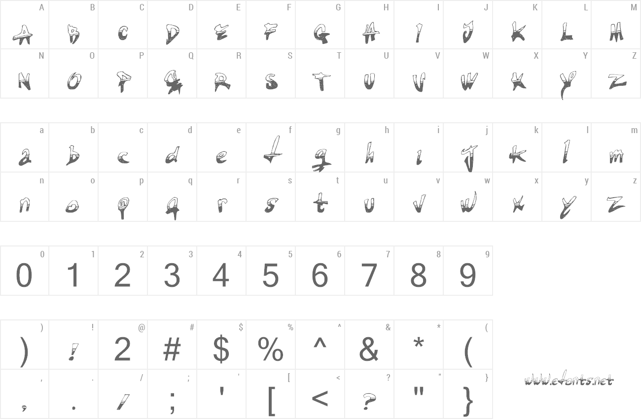 Font Tired Terrorist preview