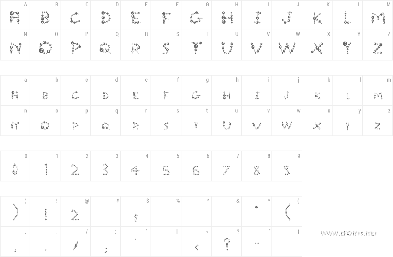 Font Ur Company's Bubbles Fantasy preview