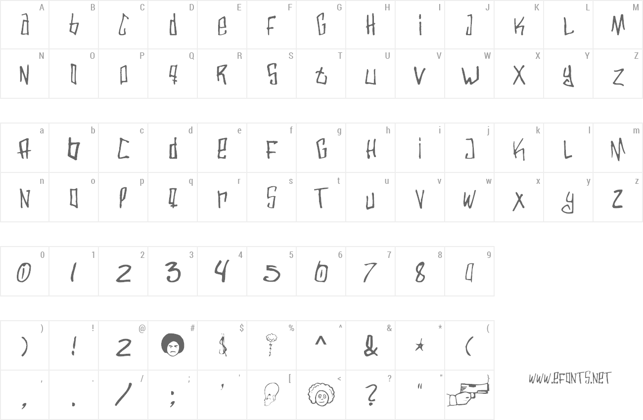 Font Varbee preview