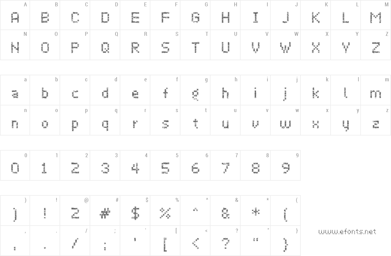 Font Virus 43 preview