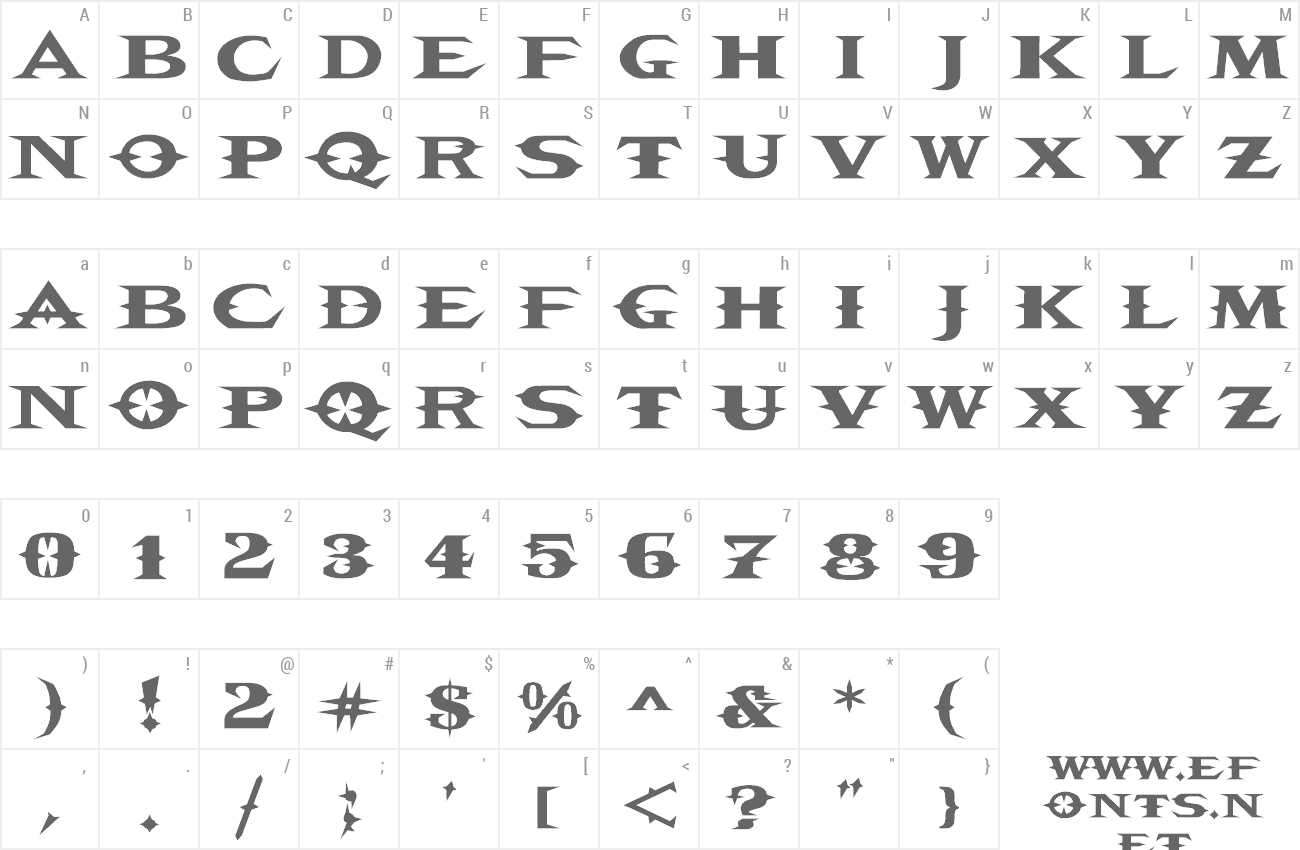 Font VTC Belias Blade preview