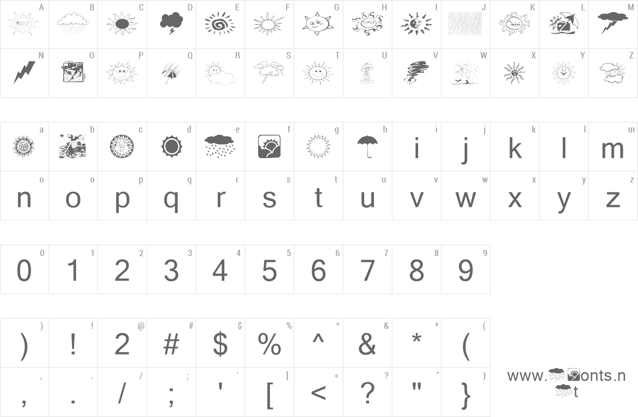 Font Whethers preview