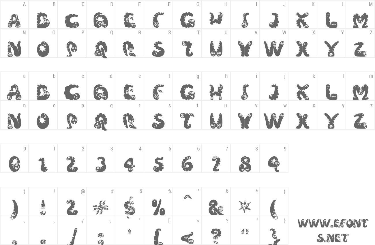 Font Wiggles preview