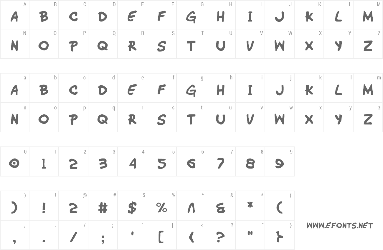 Font Wimp-Out preview