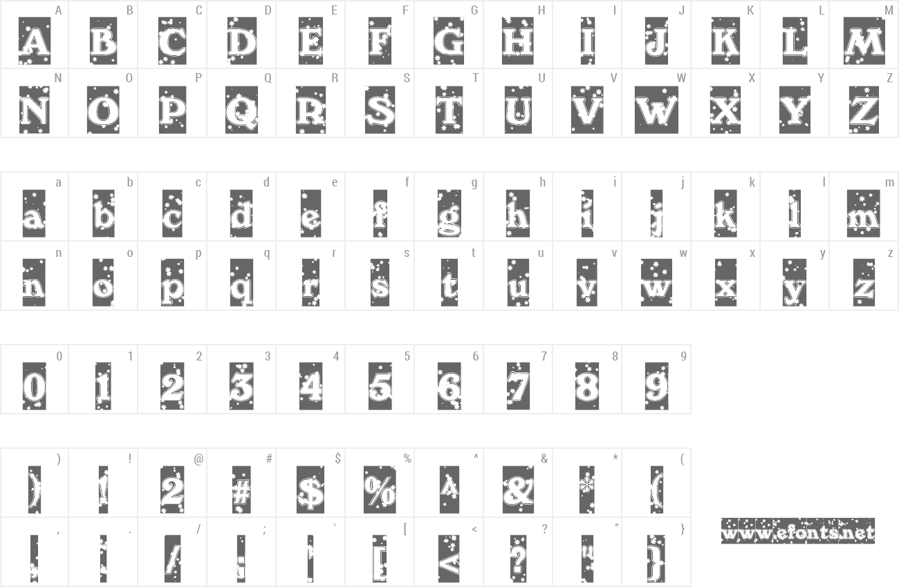 Font WinterNight preview