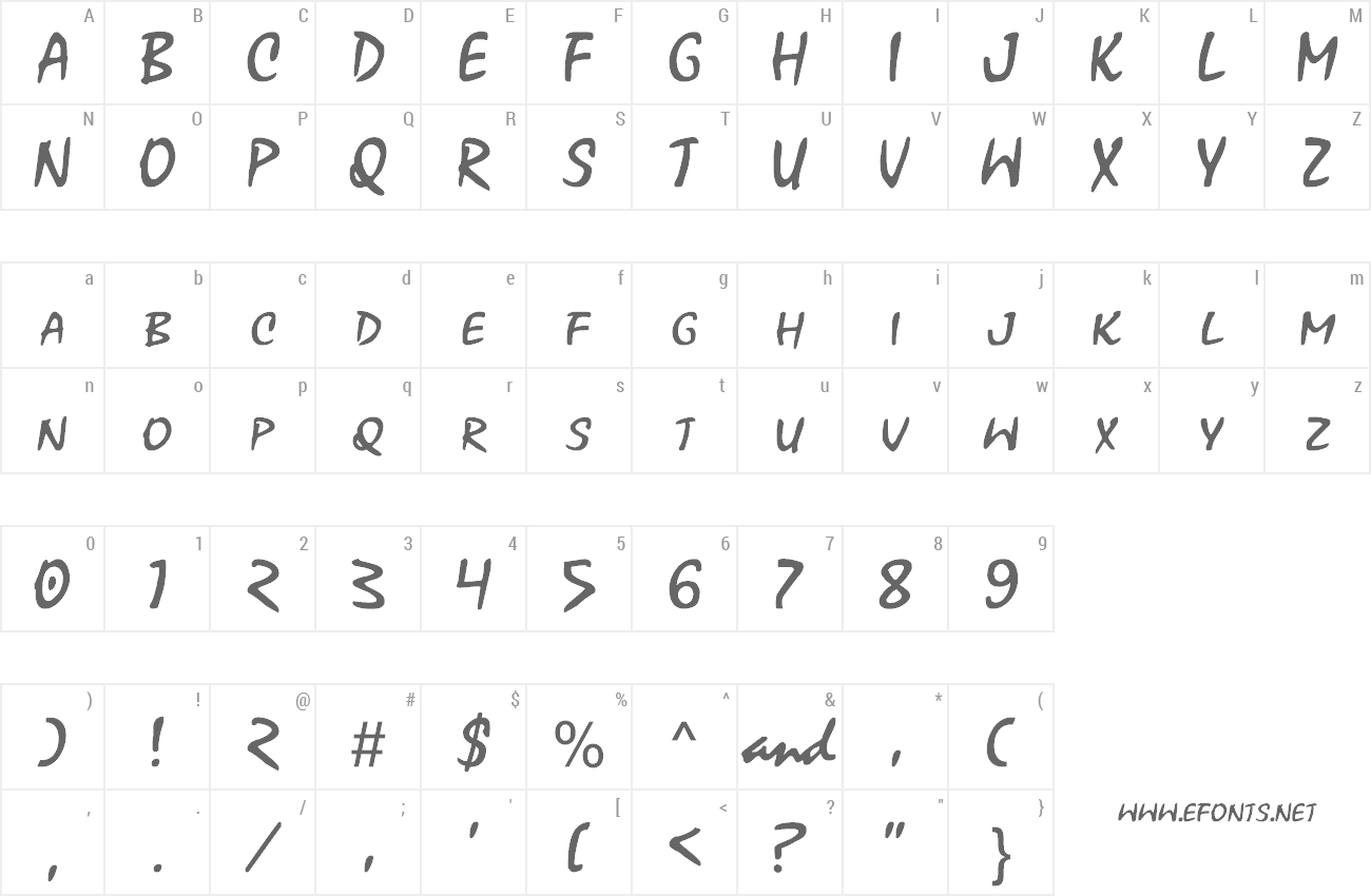 Font Xoxoxa preview