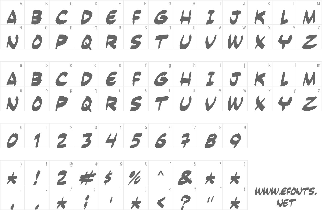 Font Yesterdays Meal preview