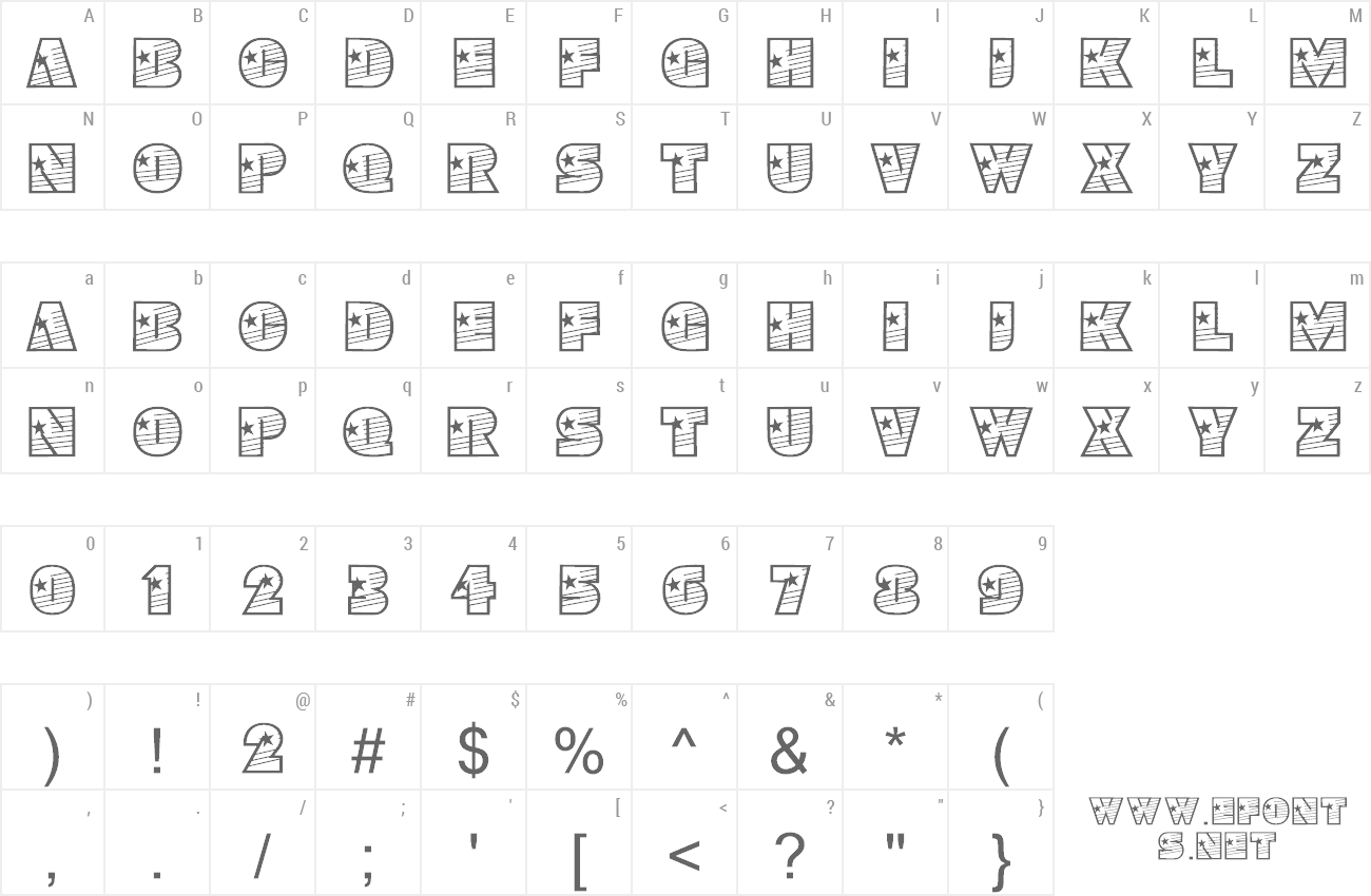 Font YoungStar preview