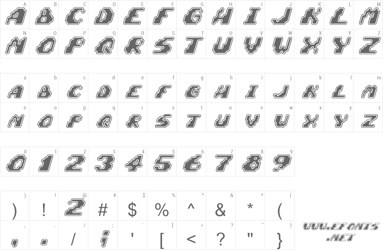 Font Zero Velocity preview