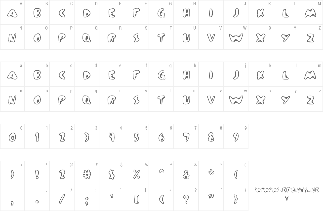 Font Zinc Boomerang preview