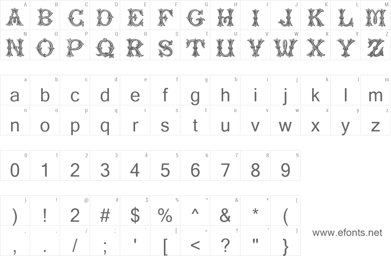 Font Trefoil Capitals preview