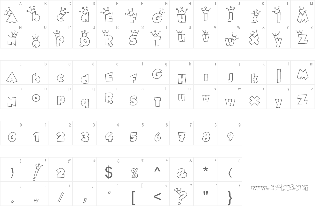 Font Royaltea's color is Violette preview