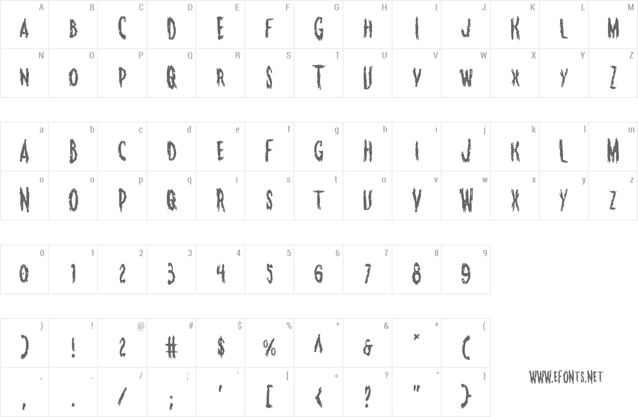 Font Monsterama preview