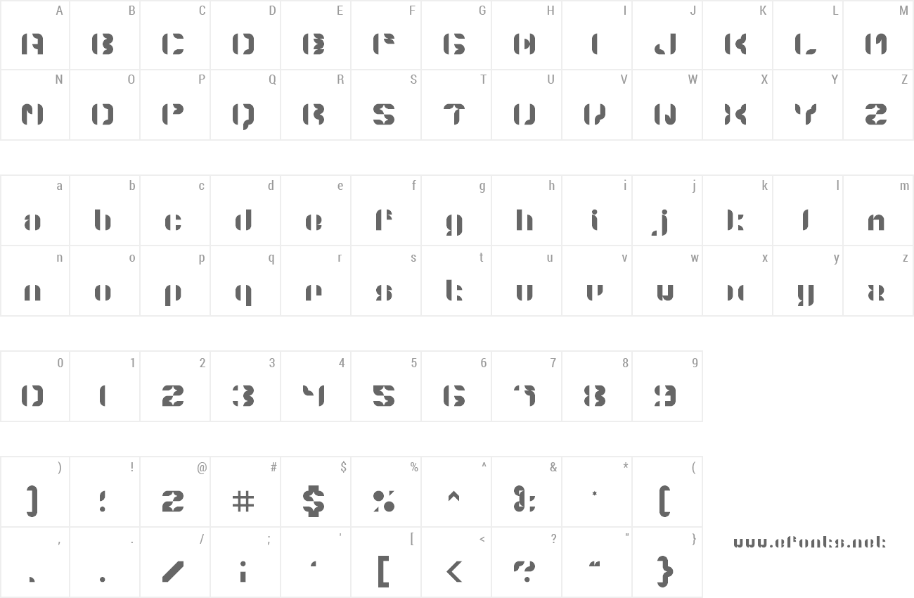 Font 5 Structonix preview