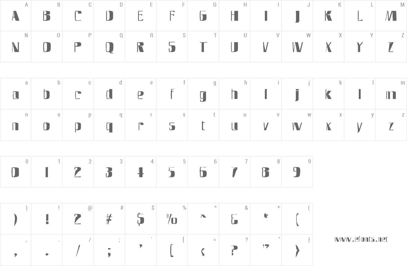 Font SlimFast AH preview