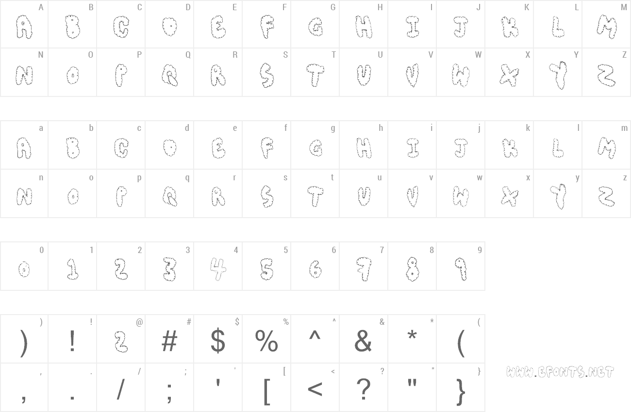 Font Chubby Muffin preview