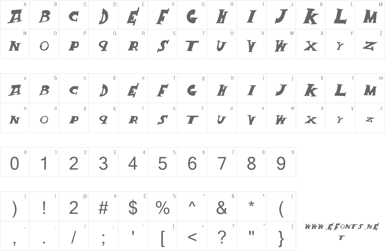 Font Crack King preview