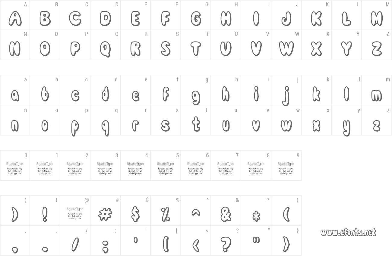 Font Comic White Rabbit preview