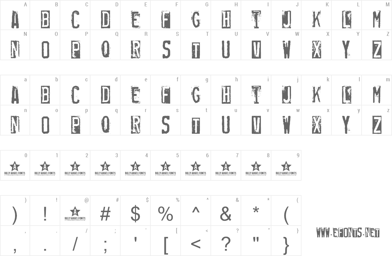 Font Rubber Stamp preview
