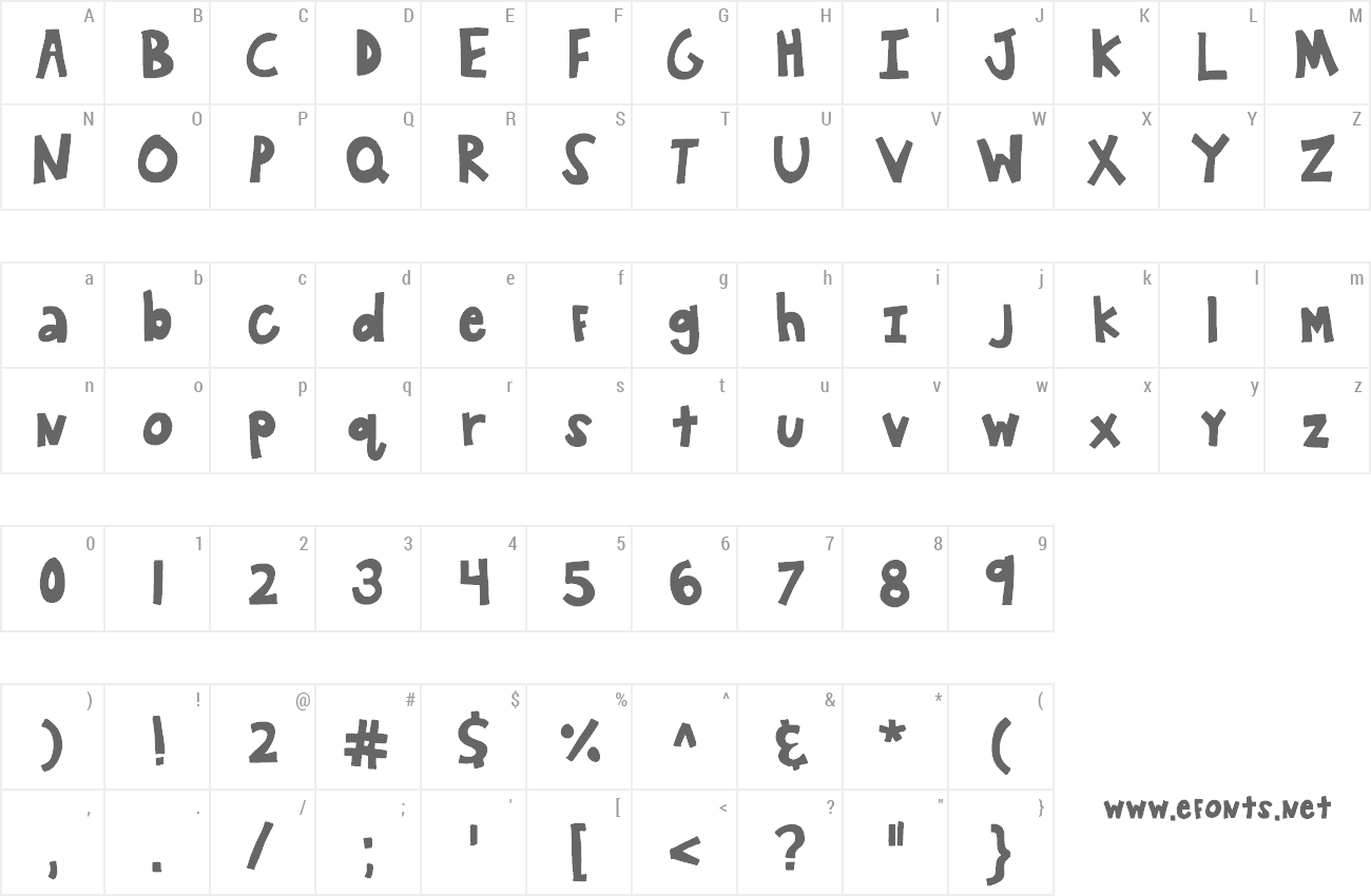 Font KB Wander Around preview