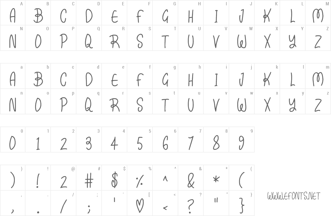 Font Kissy preview