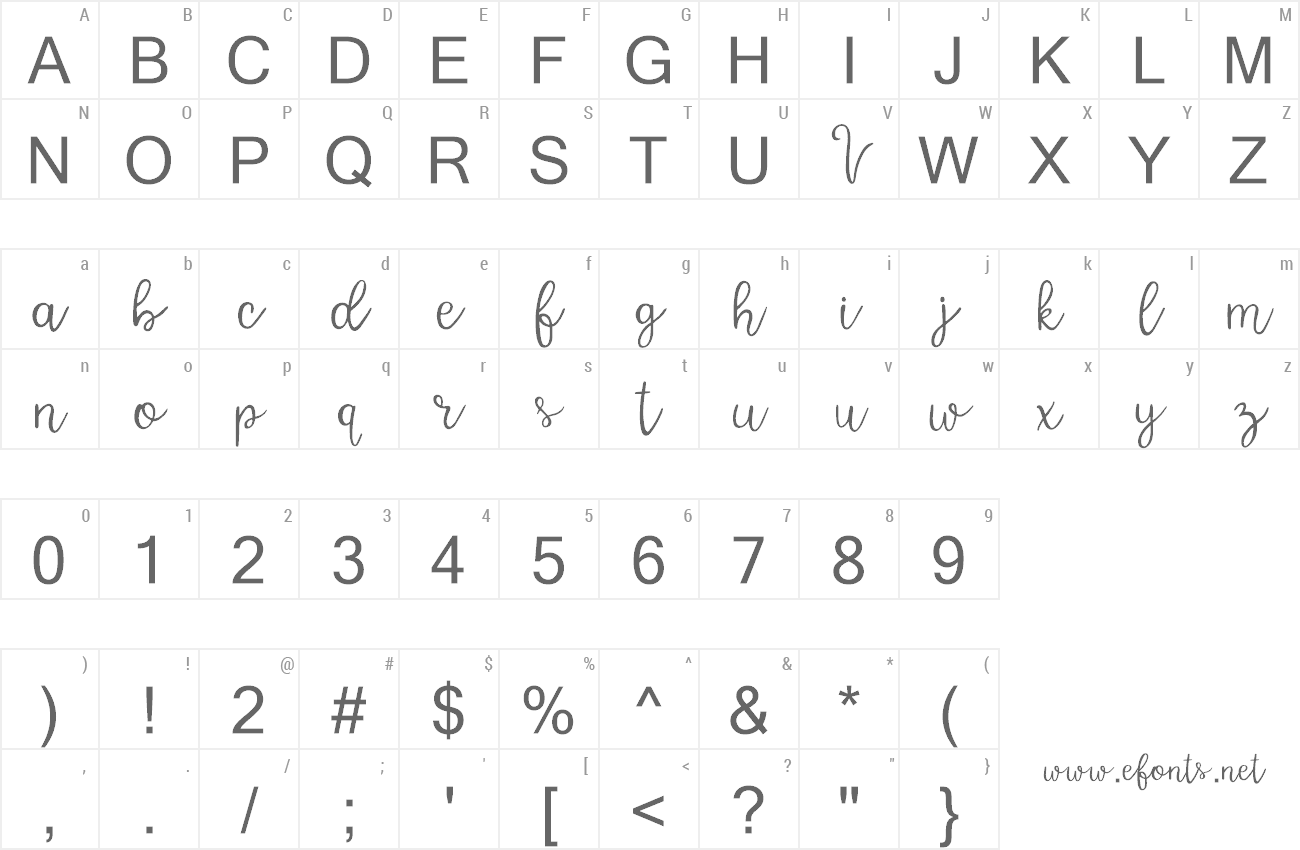 Font Varsity preview