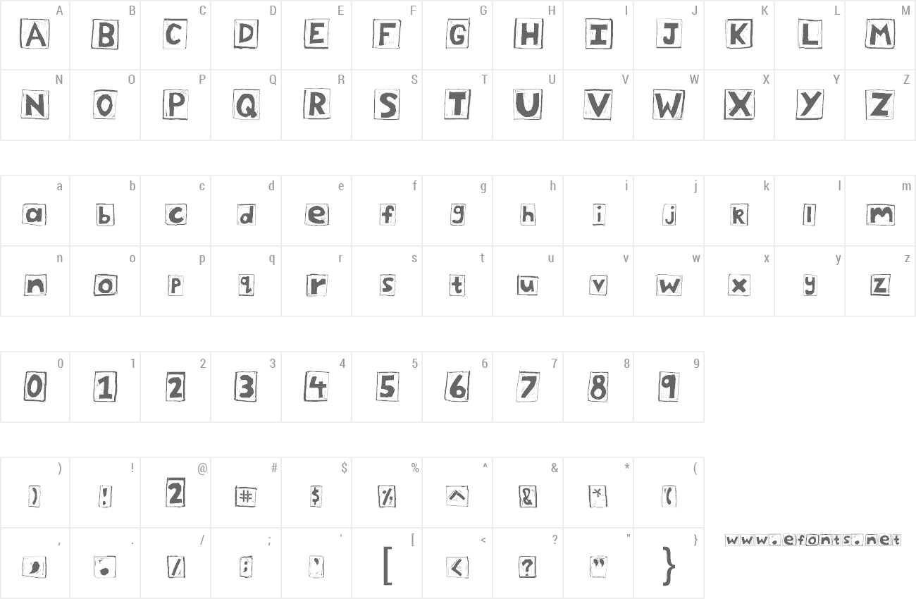 Font Scraper preview