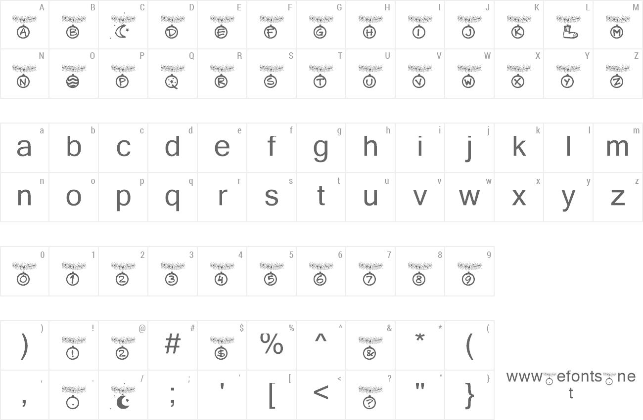 Font PW Christmas Time preview