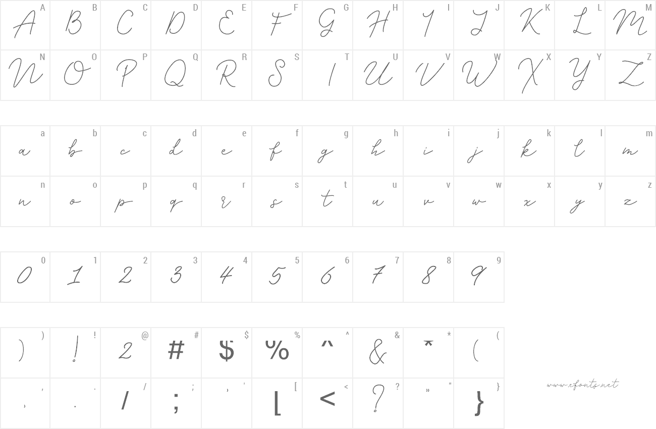 Font Khanela preview