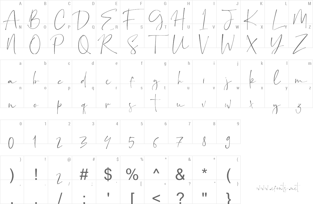 Font Ayustina preview