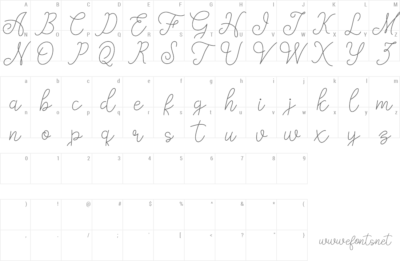 Font Fanya preview